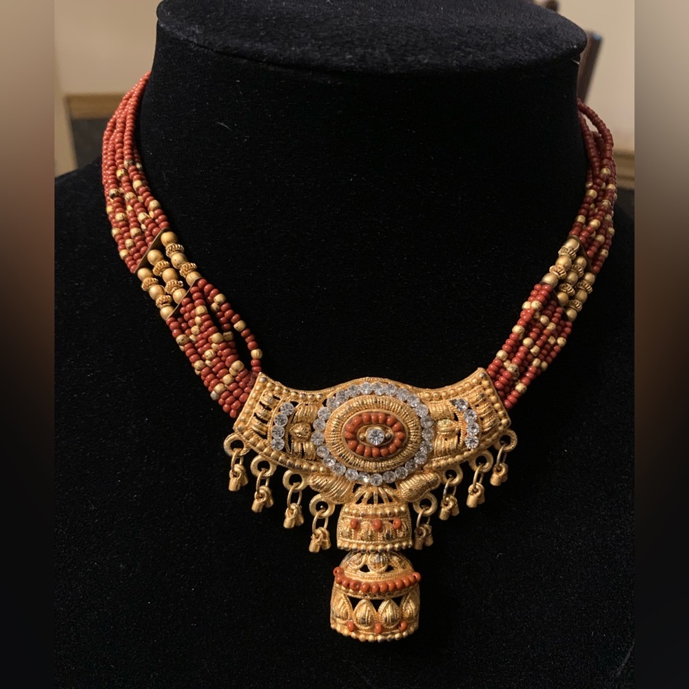 East Indian chocker, statement necklace